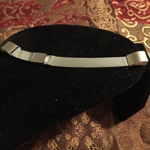 CLEARING INVENTORY!!  Mesh Fitbit band in silver.